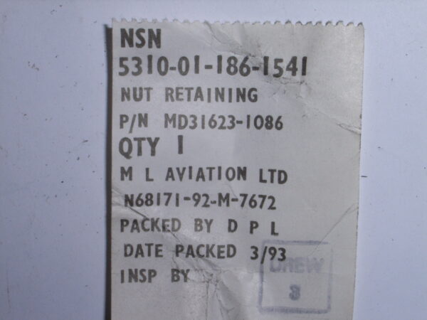 NUT P/N MD31623-1086 - Image 4