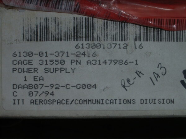 POWER SUPPLY P/N A3147986-1 - Image 4