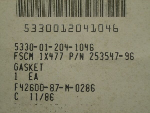 GASKET SEAL P/N 253547-96 - Image 4