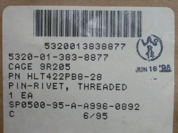 PIN-RIVET P/N HLT422PB8-28 - Image 4