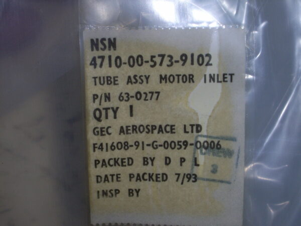 TUBE ASSEMBLY PN 63-0277 - Image 6