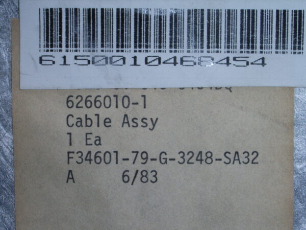 CABLE ASSY P/N 6266010-1