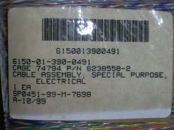 CABLE ASSY P/N 6238558-2