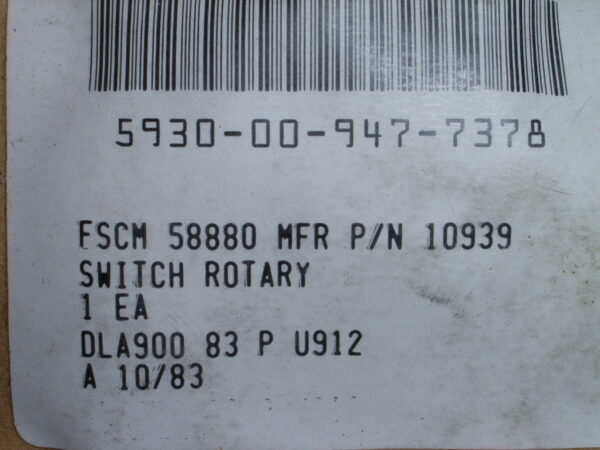 SWITCH P/N 10939 - Image 4