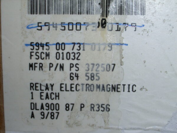 RELAY P/N 372507