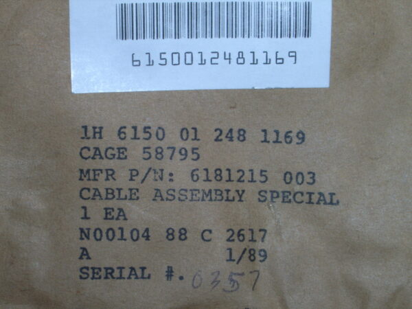 CABLE ASSY P/N 6181215-003 - Image 5