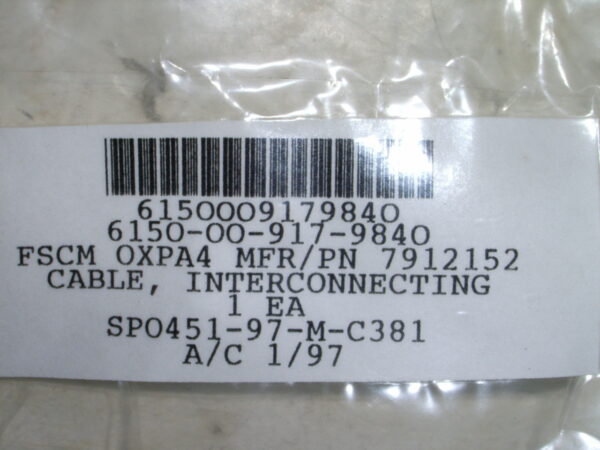 CABLE P/N 7912152