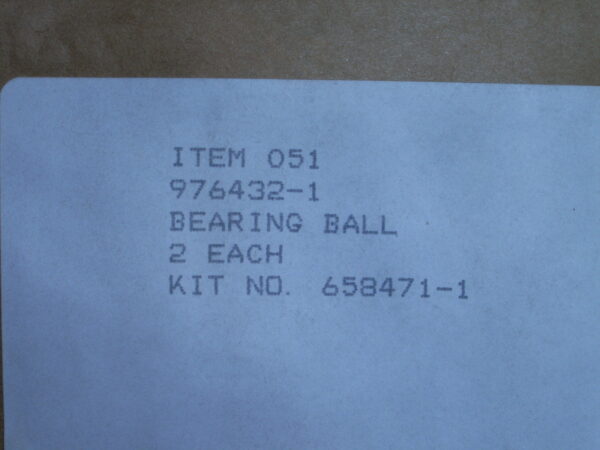 BEARING  BALL P/N 976432-1