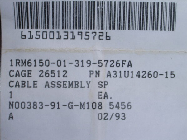 CABLE ASSY P/N A31U14260-15 - Image 4