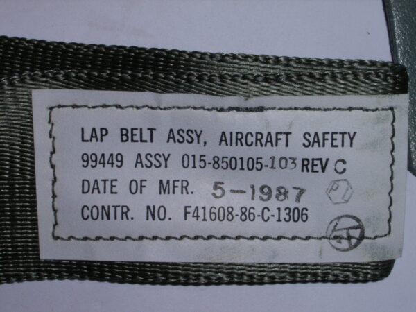 BELT,AIRCRAFT SAFET P/N 015-85015-103 - Image 4