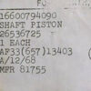 PISTON SHAFT P/N 26536725 - Image 3