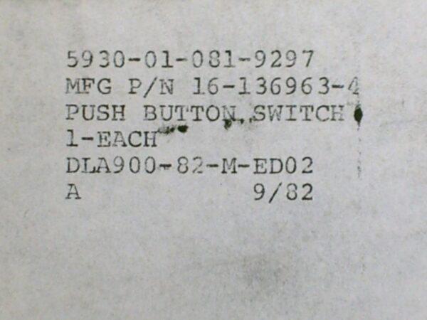 SWITCH PUSH P/N 16-13693-4 - Image 5