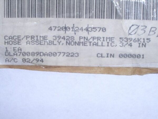 HOSE ASSY  P/N 5396K15 - Image 4