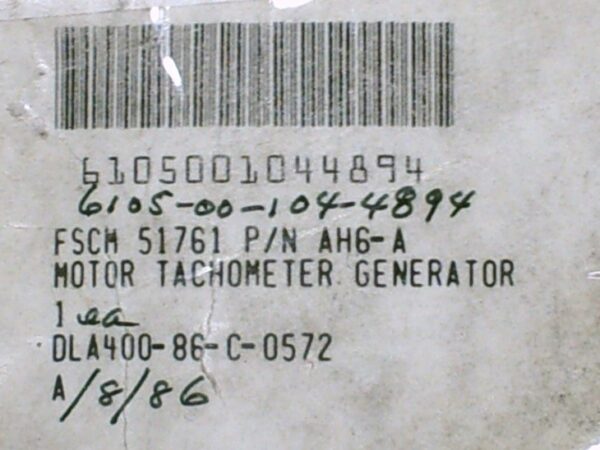 MOTOR TACHOMETER  P/N AH6-A - Image 5