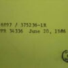 RETAINER P/N 375236-1R