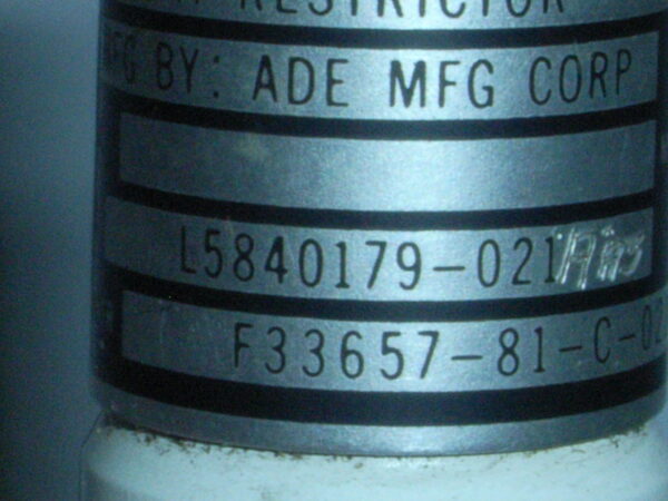 VALVE P/N L5840179-021 - Image 3