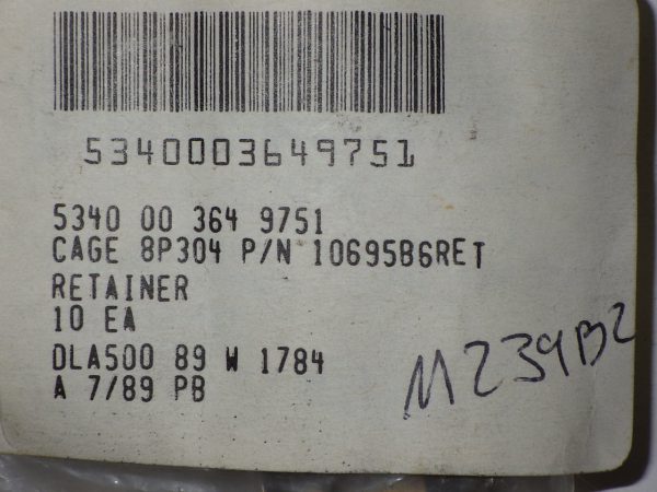 NUT RETAINER P/N 10695B6RET - Image 3