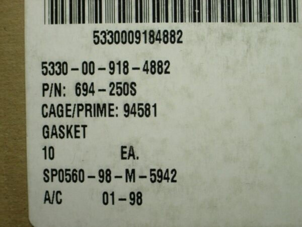 GASKET P/N 694-250S - Image 4