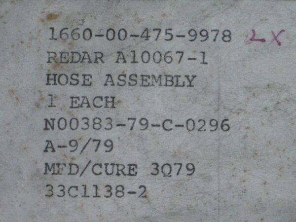 HOSE ASSEMBLY PN 33C1138-2 - Image 5