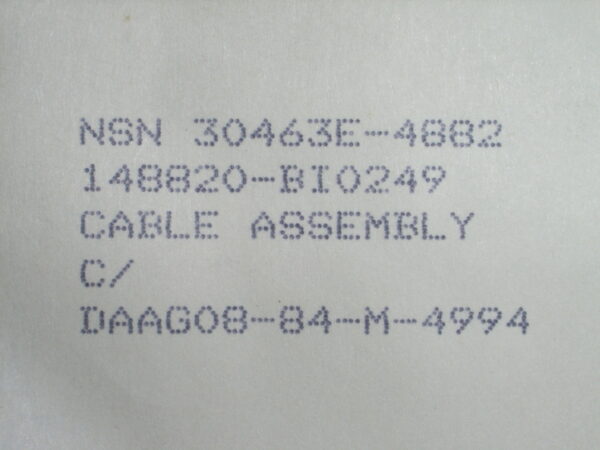 CABLE ASSEMBLY PN 128290 - Image 2