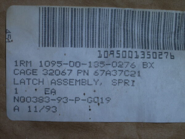 LATCH ASSEMBLY P/N: 67A37C21 - Image 5