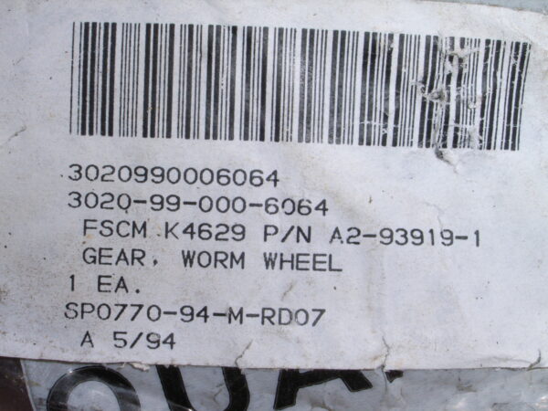 WHEEL GEAR PN A2-93919-1 - Image 4