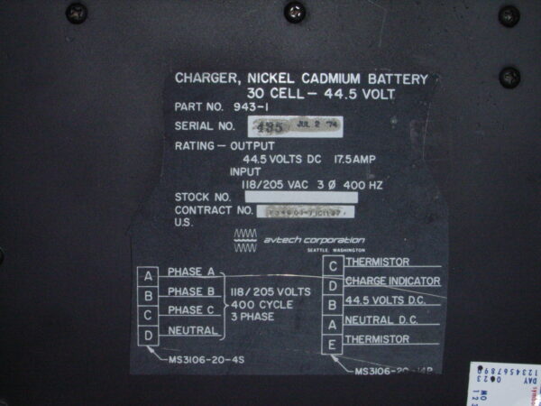 BATTERY CHARGER P/N 943-1 - Image 3