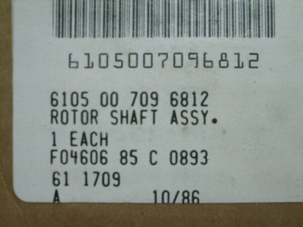 ROTOR SHAFT PN AS96602 - Image 4