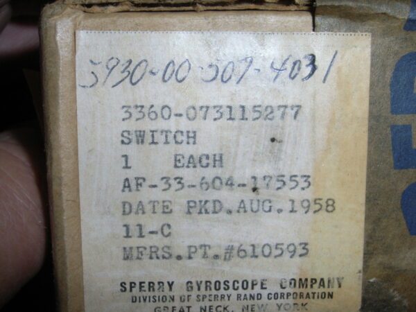 SWITCH PN 610593 - Image 3