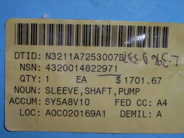 SLEEVE SHAFT PN 803-7226047 - Image 5