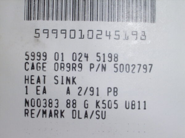 HEATSINK PN 5002797 - Image 4