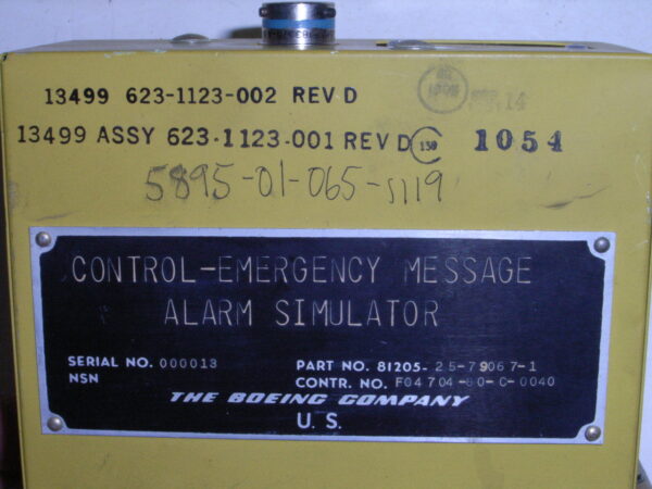 CONTROL ALARM PN 623-1123-001 - Image 5