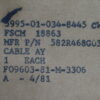 CABLE ASSEMBLY  PN 582R468G03 - Image 5