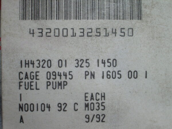 FUEL PUMP PN 1605-01-1 - Image 5