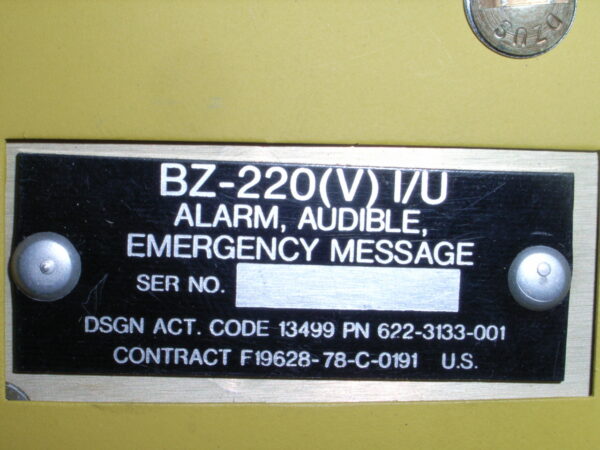 CONTROL ALARM PN 623-1123-001 - Image 6