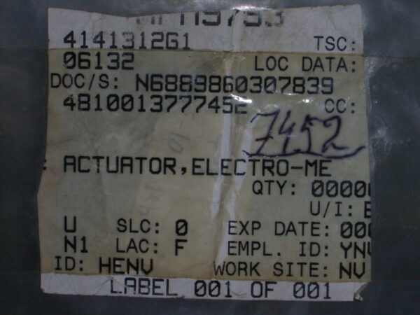 ACTUATOR P/N SD50152275W12OAT1062 - Image 5