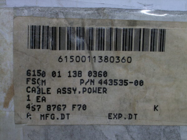 CABLE ASSY P/N 443535-00 - Image 5