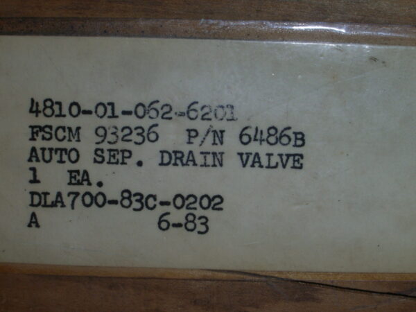 DRAIN VALVE PN 3486B - Image 6