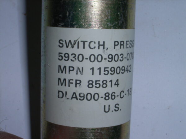 SWITCH PRESSURE P/N 11590942 - Image 5