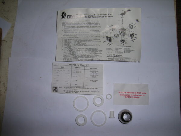 BALL VALVE PARTS KIT P/N SPH12-2BEANDSP12-8B - Image 2