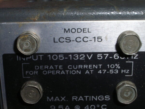 POWER SUPPLY P/N LCS-CC-15