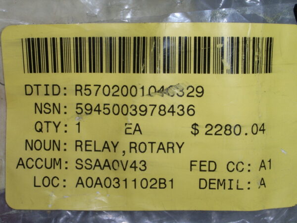 RELAY ROTARY P/N MDR4069 - Image 7