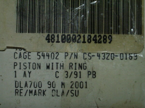 PISTON WITH RINGS P/N CS4320-0169 - Image 3