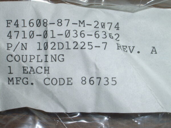 COUPLING ASSEMBLY  PN 102D1225-7 - Image 4