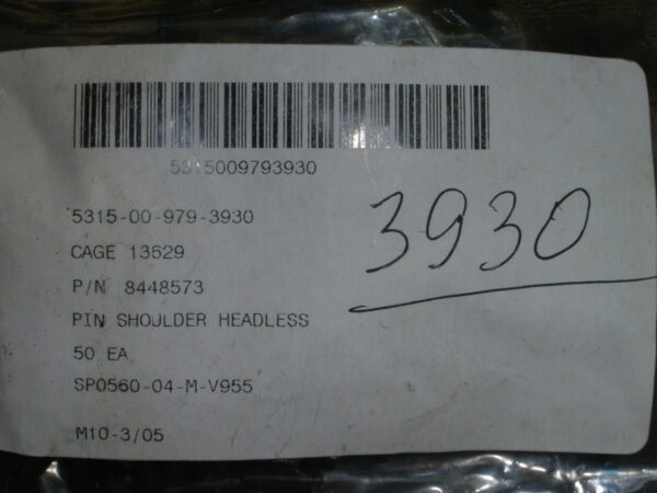 PIN SHOULDER P/N 8448573 - Image 3