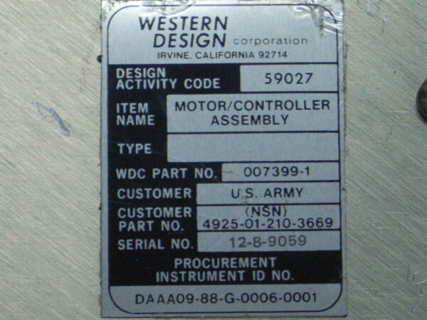 CONTROLLER  PN 007399-1