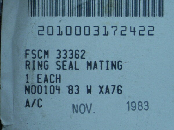 MATING RING SEAL P/N W1262CS0127 - Image 4