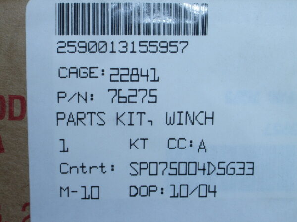 PARTS KIT P/N 76275 - Image 3