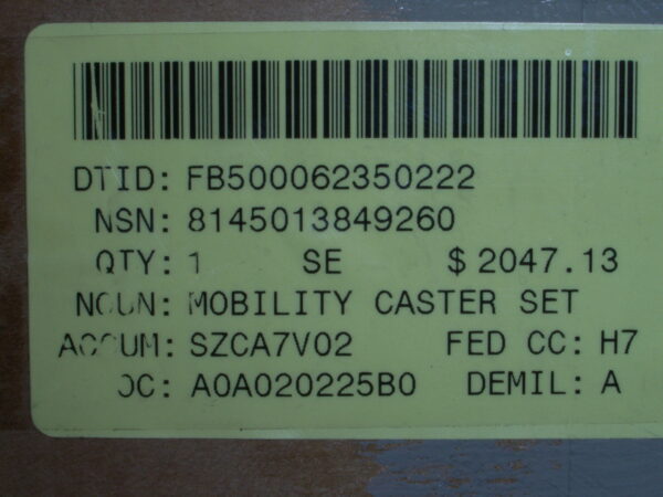 MOBILITY CASTER P/N 60037-001 - Image 7