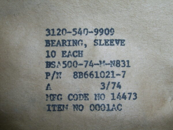 BEARING, PER PKG  PN 8B661021-7 - Image 3